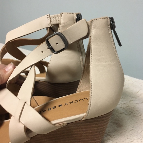 Lucky Brand Women's Jewelia Wedge Sandal in Roasted Cashew - Picture 3 of 7